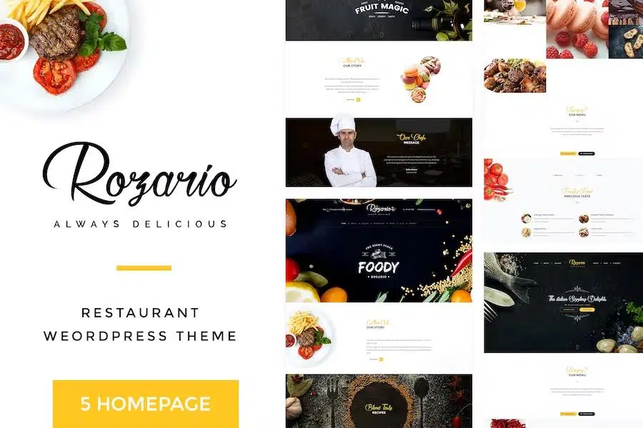 Rozario – Restaurant & Food HTML Template