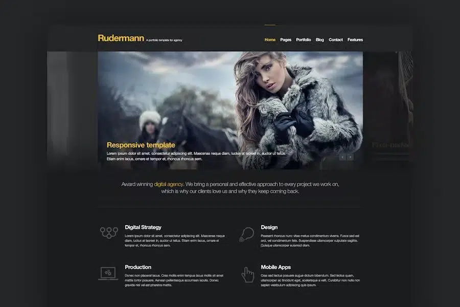 Rudermann – Responsive Retina Ready HTML Template