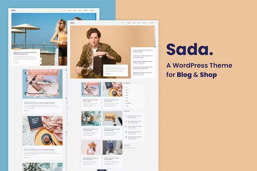 Sada – A WordPress Theme For Blog & Shop