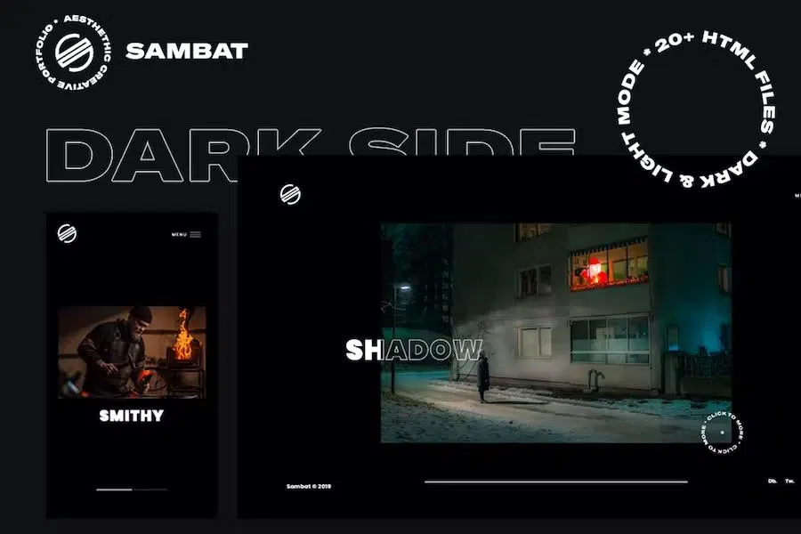 Sambat – Creative Digital Portfolio HTML Template