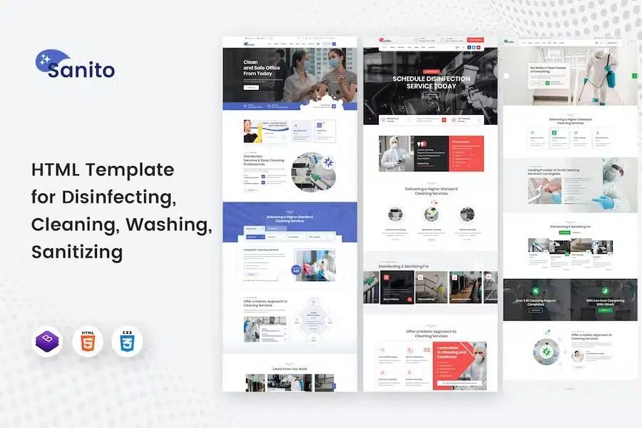 Sanito – Sanitizing and Cleaning HTML Template