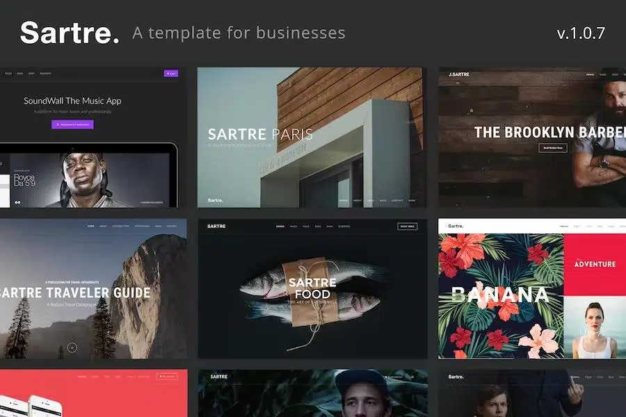 Sartre – Creative Multipurpose HTML Template