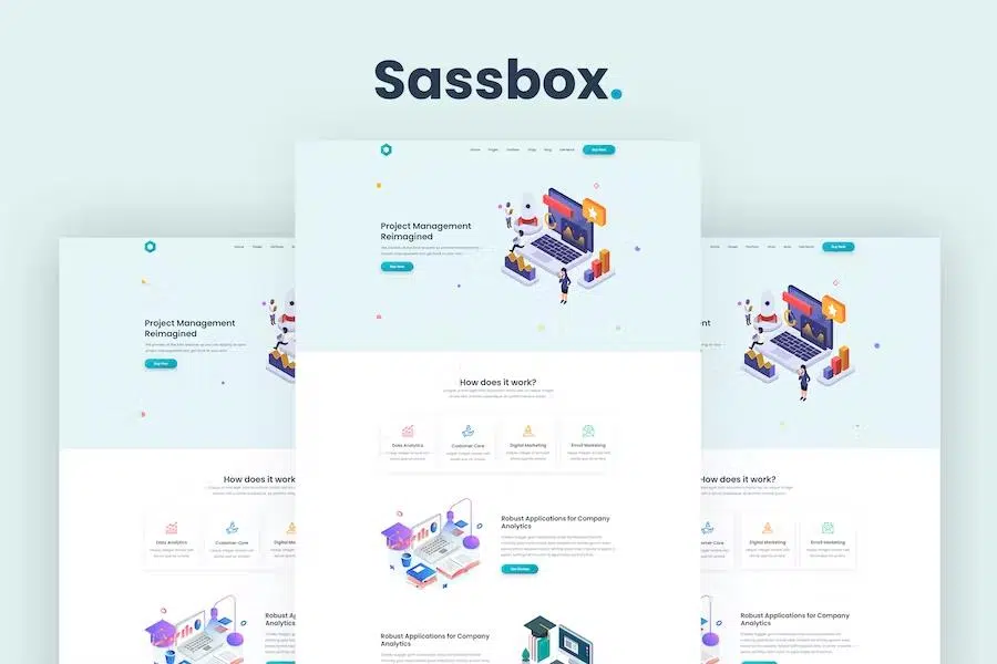 Sassbox – Startup and SaaS Template