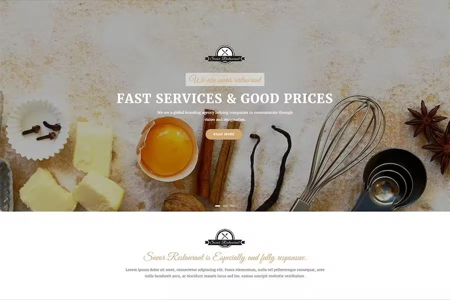 Savor – Restaurant, Cafe & Food Drupal 9 Theme