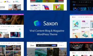 Saxon – Viral Content Blog & Magazine Marketing WordPress Theme