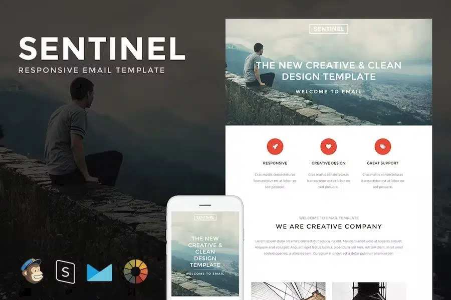 Sentinel – Responsive Email + StampReady Builder