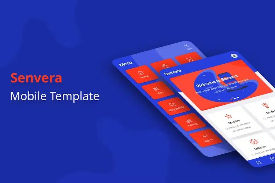 Senvera – Mobile Template