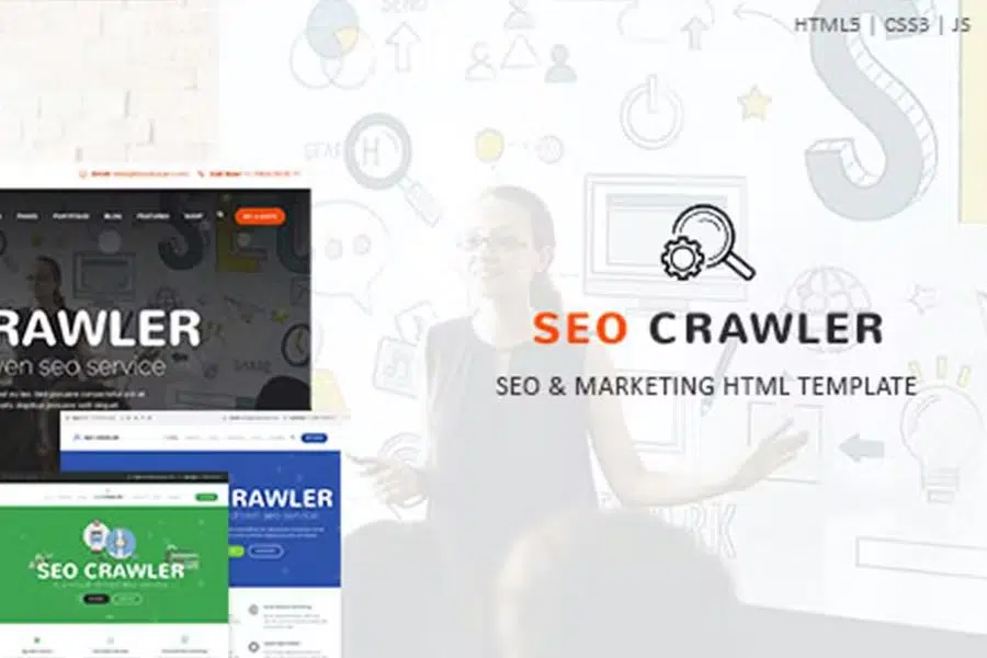 SEO Crawler – Digital Marketing Agency HTML Template