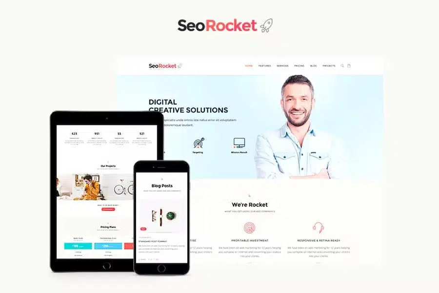 Seo Rocket – Advertising & Marketing Site Template