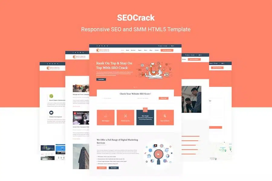 SEOCrack – Responsive SEO and SMM HTML5 Template