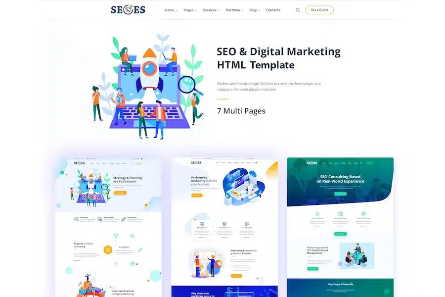 Seoes – Marketing Agency HTML Template