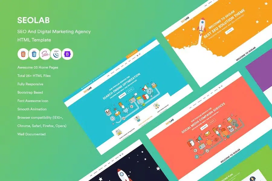 SeoLab- SEO & Digital Marketing Agency HTML Template