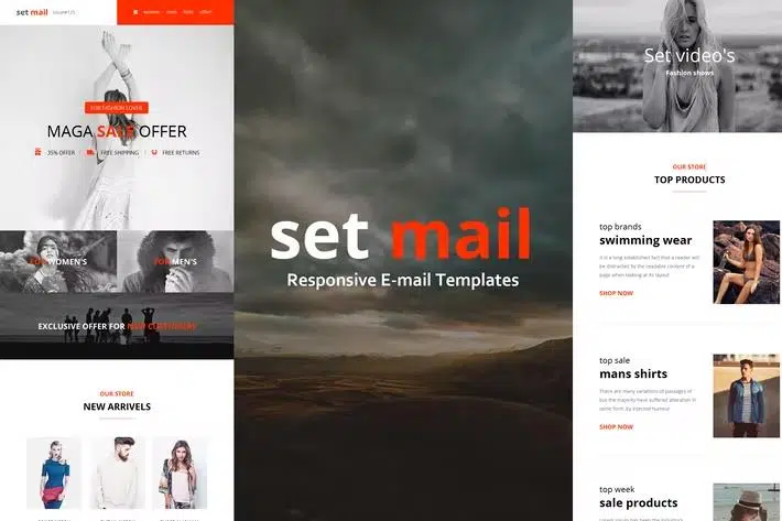 Set Mail – Responsive E-mail Template + Online Access