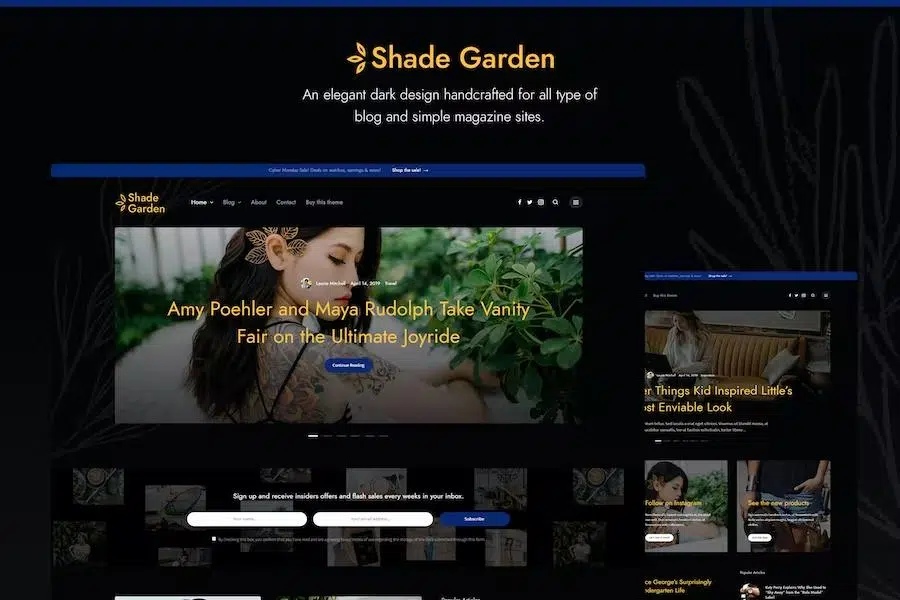 ShadeGarden – Creative Blog WordPress Theme