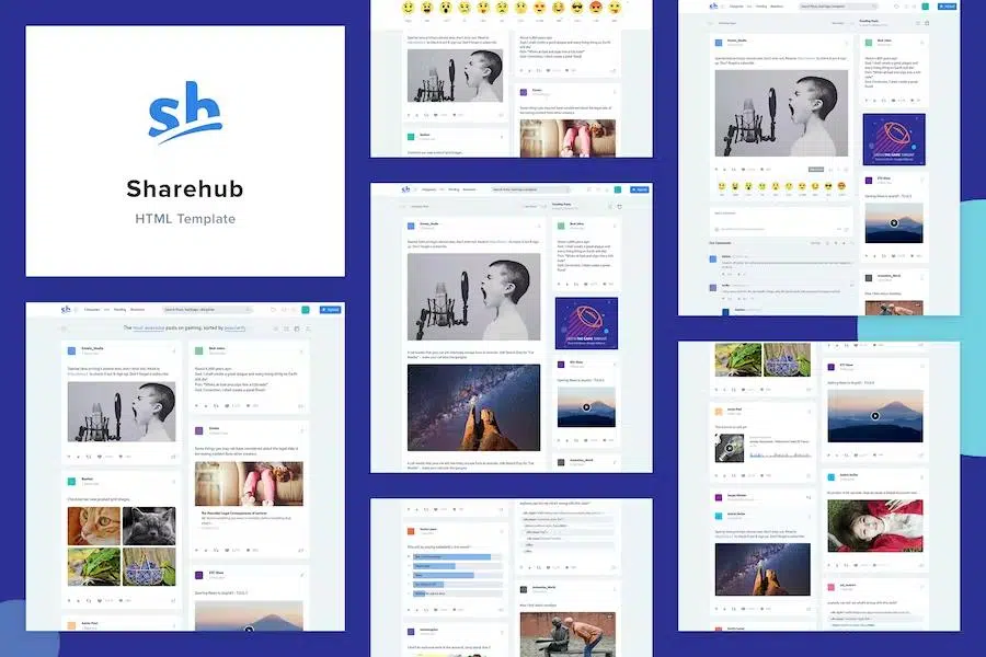 Sharehub Content Sharing HTML Template