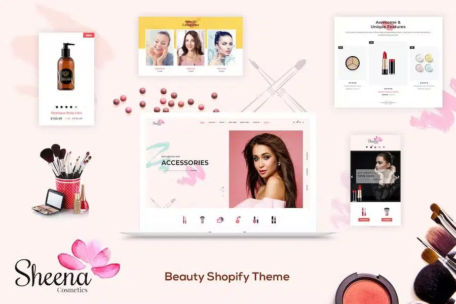 Sheena – Beauty Cosmetic Shopify Theme