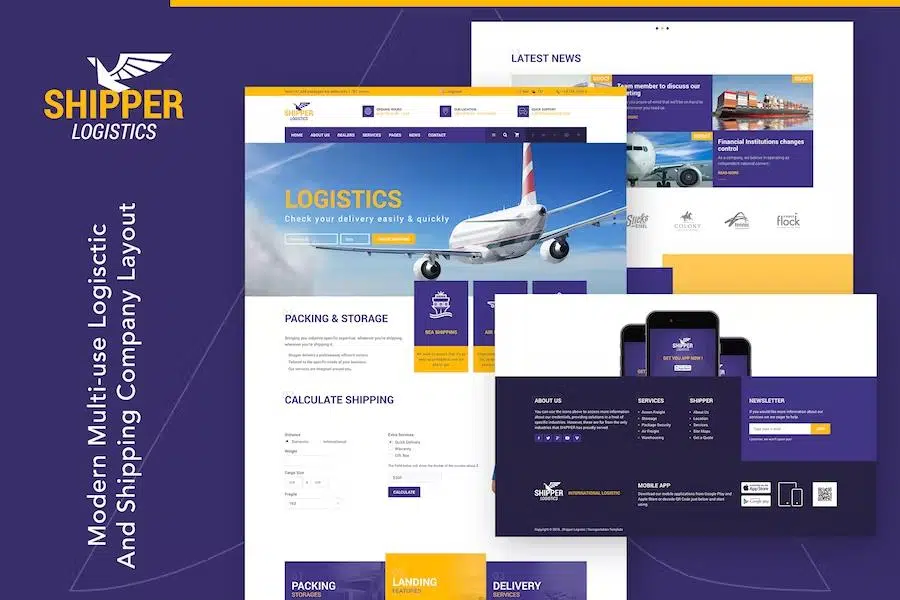 Shipper Logistic – Transportation HTML Template