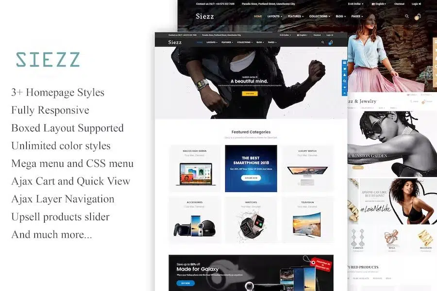 Siezz – Multi-purpose OpenCart 3 Theme ( Mobile Layouts Included)