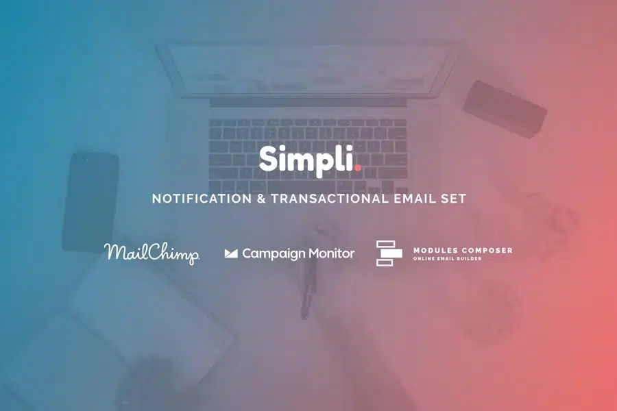 Simpli – Notification & Transactional Email Templates with Online Builder