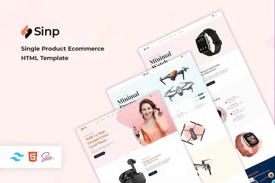 Sinp – Single Product Ecommerce HTML Template