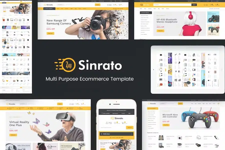 Sinrato – Mega Shop OpenCart Theme (Included Color Swatches)