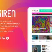 Siren- News Magazine Elementor WordPress Theme