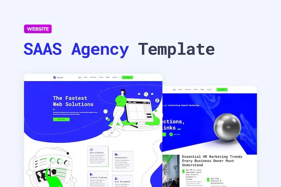 Sitech – SaaS Company Website Template