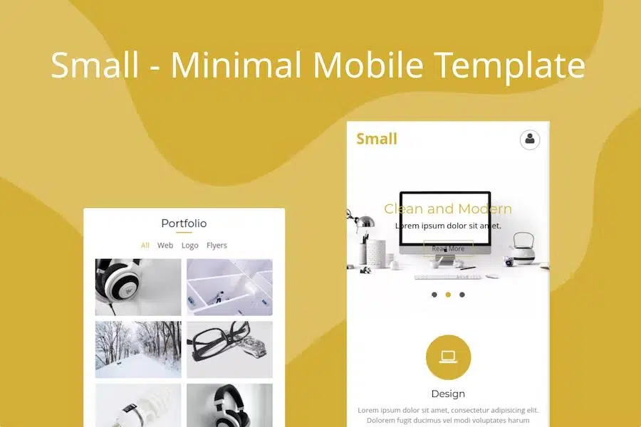 Small – Minimal Mobile Template