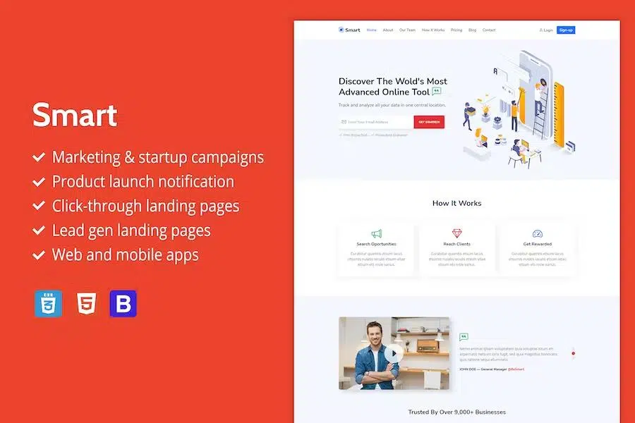 Smart – Marketing HTML Landing Page Template