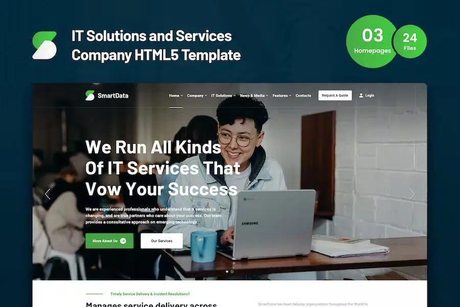 Smartdata – IT Solutions & Services HTML5 Template