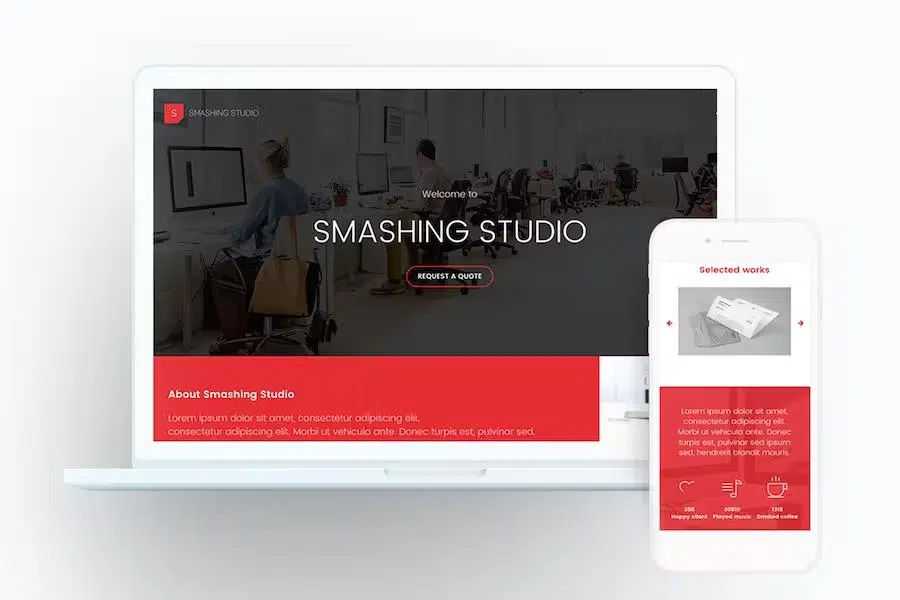 Smashing Studio Landing Page