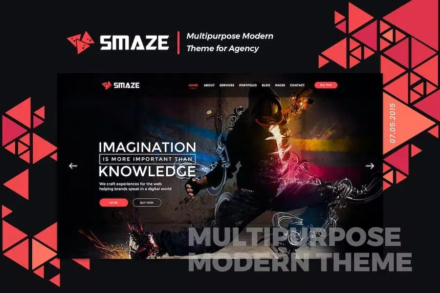 Smaze – Multipurpose Material Design HTML Template