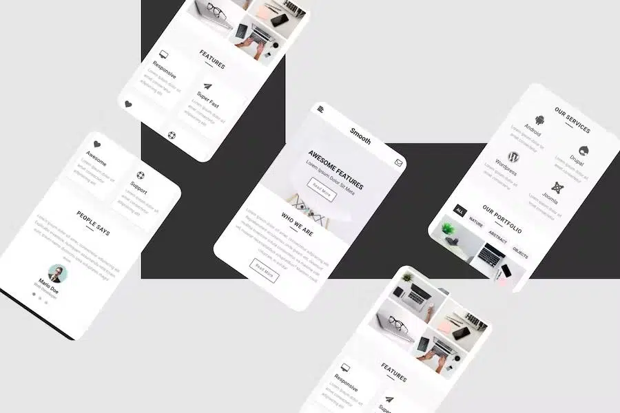 Smooth – Mobile Web UI Template