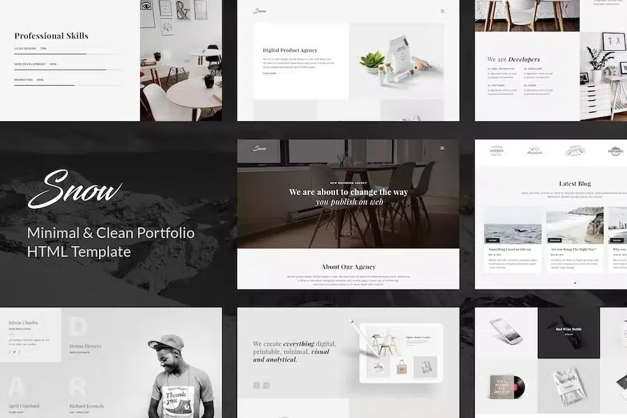 Snow – Portfolio HTML Template