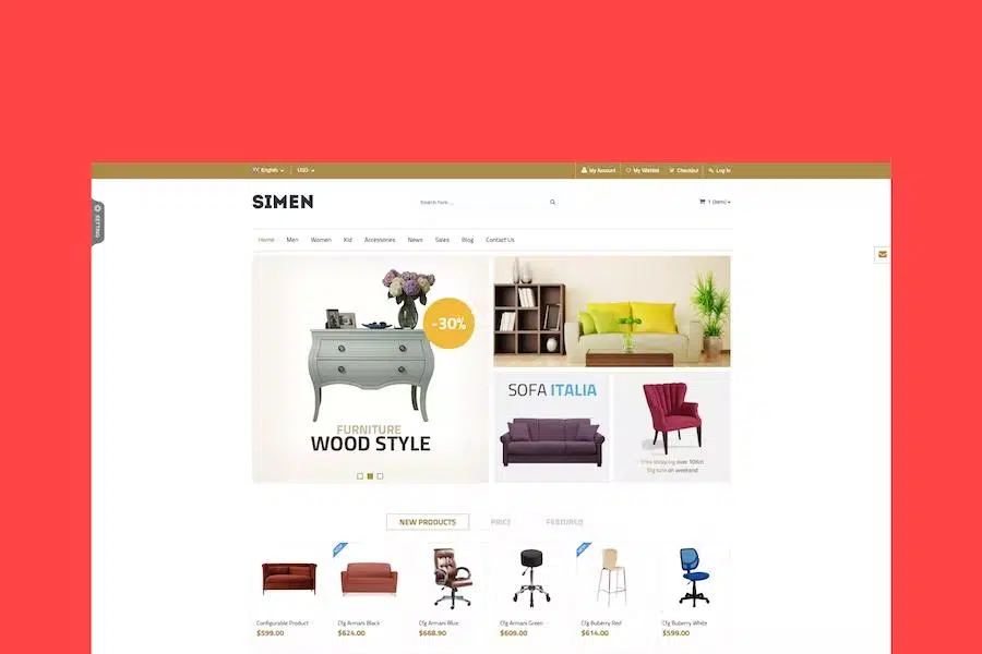 SNS Simen – Responsive Magento Theme