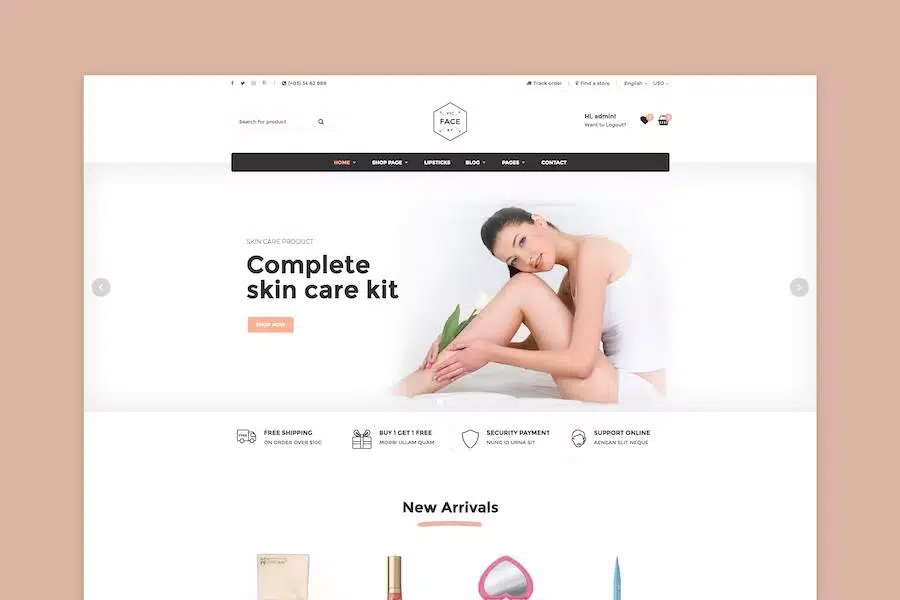 SNS Vicky – Cosmetic WooCommerce WordPress Theme