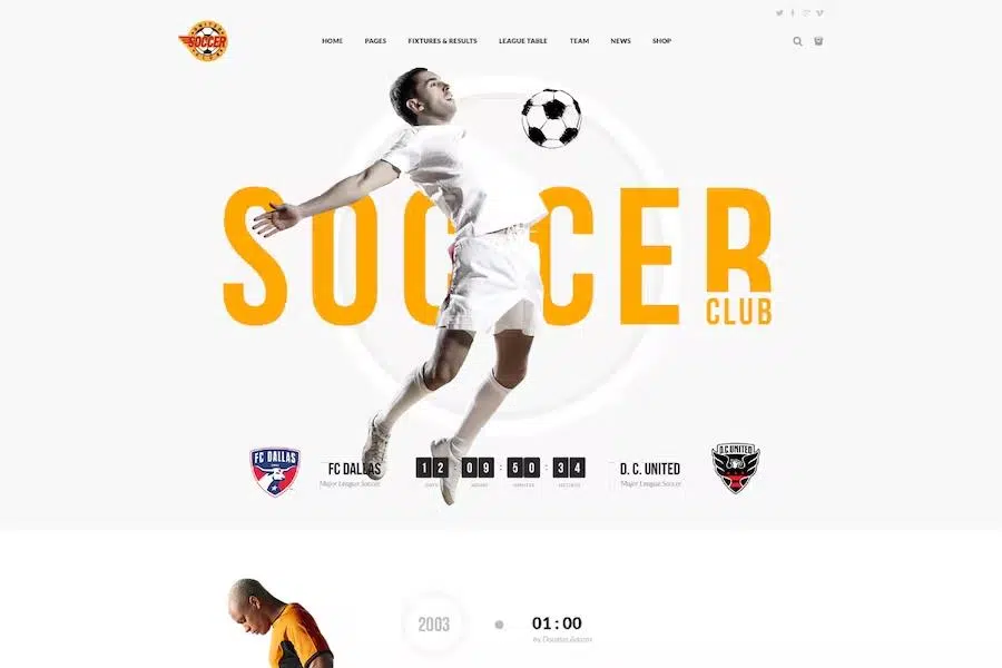 Soccer Club – Football Team WordPress Theme