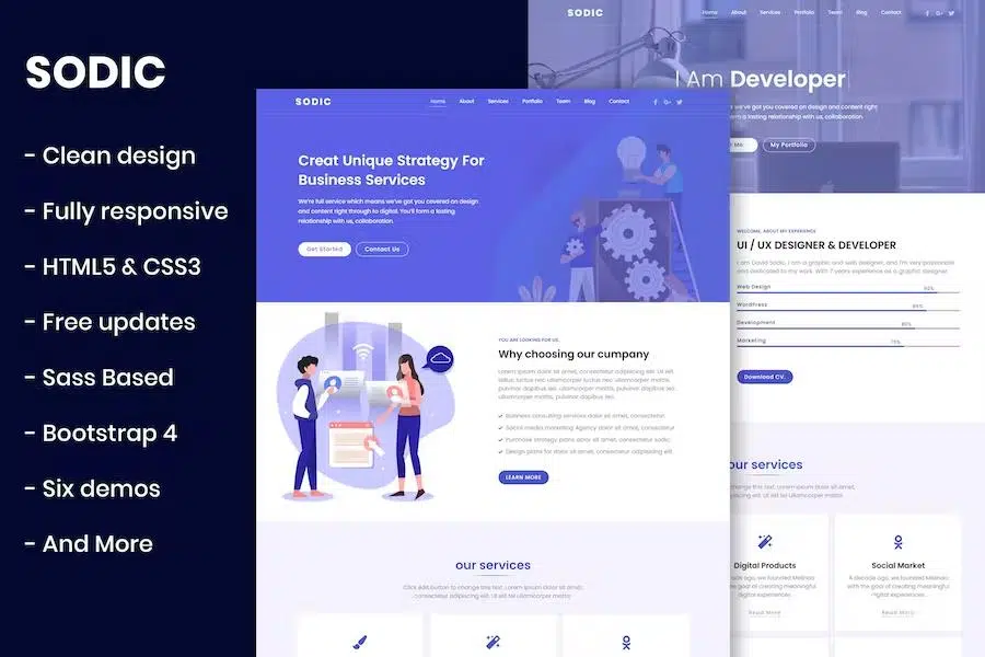 Sodic – Multi-Purpose OnePage Template