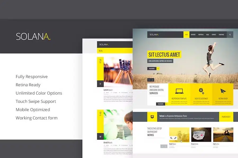 Solana – Responsive HTML5 Template