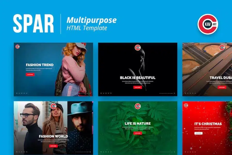 Spar – Multipurpose HTML Template