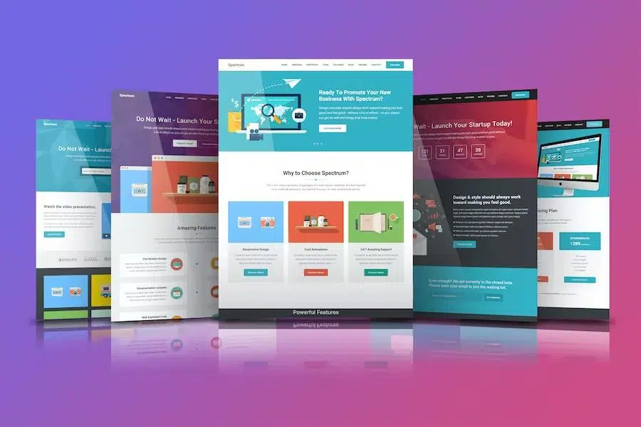 Spectrum – Responsive Landing Page Template