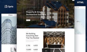 Sprio – Architects & Engineering Firms Bootstrap 5 Template