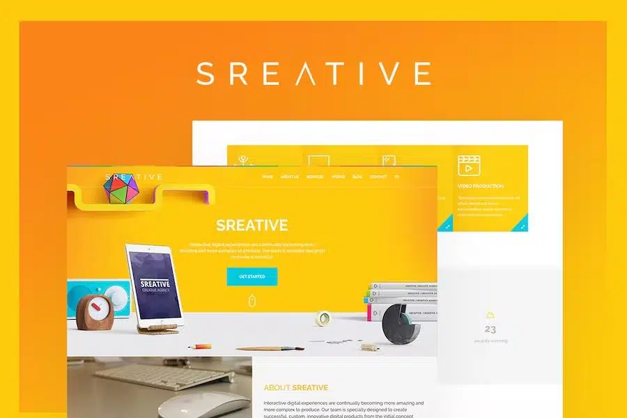 Sreative – Digital Agency HTML Template