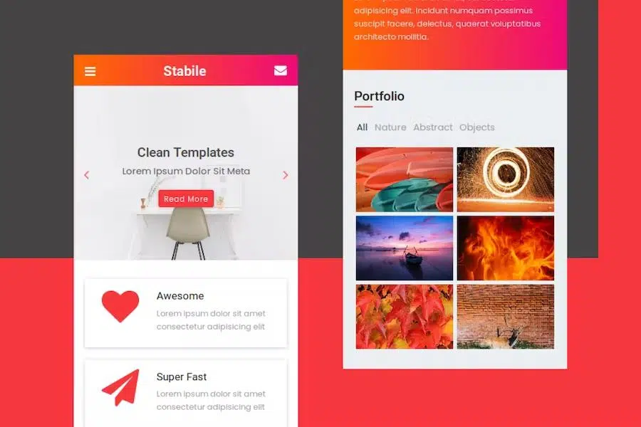 Stabile – HTML Mobile Template