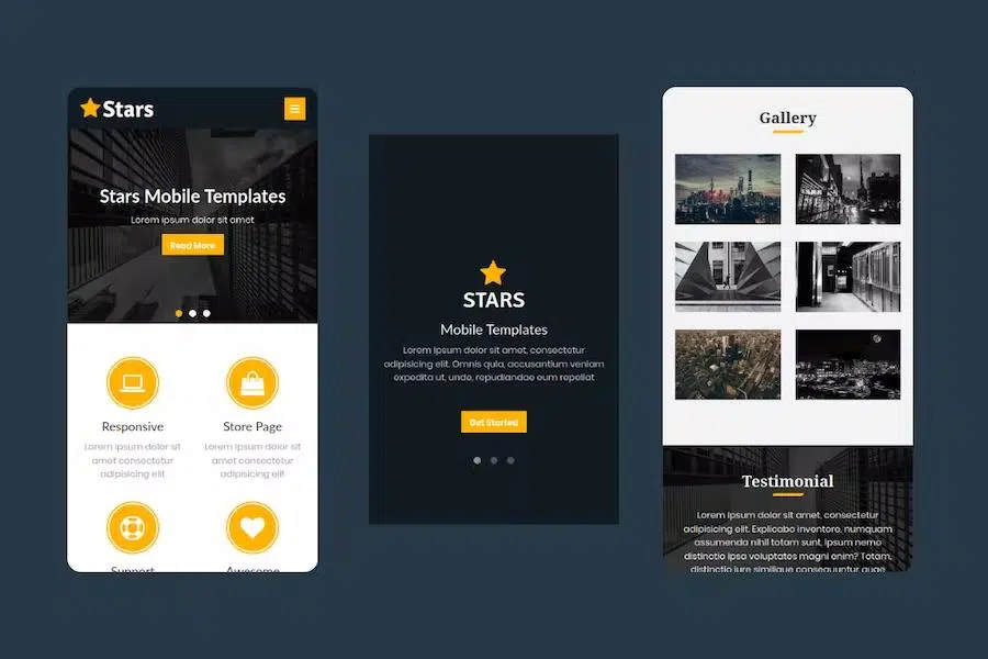 Stars – Multipurpose Mobile Template