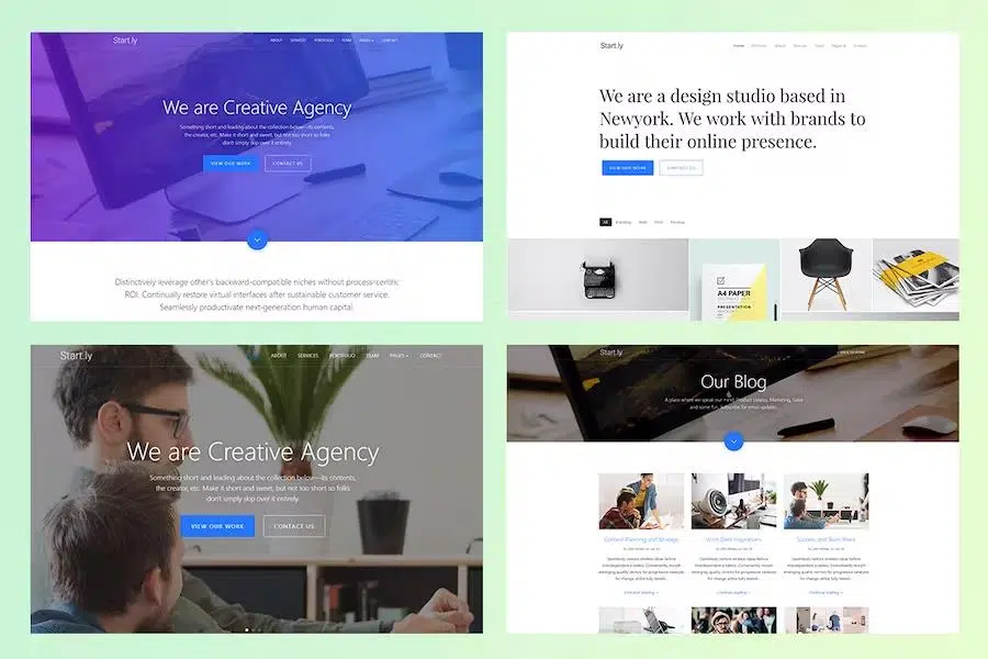 Start.ly – Agency One Page Parallax Website Template