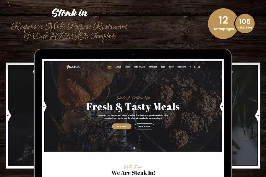 Steak In – Restaurant & Cafe HTML5 Template