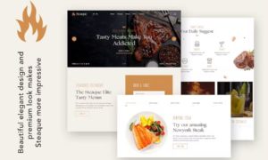 Steaque – Restaurant and Cocktail Bar WordPress Theme