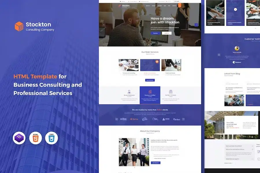 Stockton – Business Consulting and Professional Services HTML Template