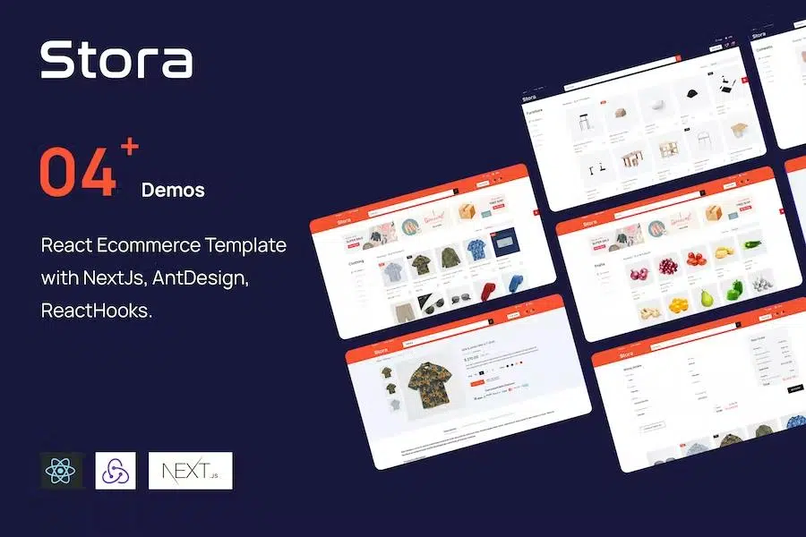 Stora – React Ecommerce Template with NextJs, AntDesign, ReactHooks